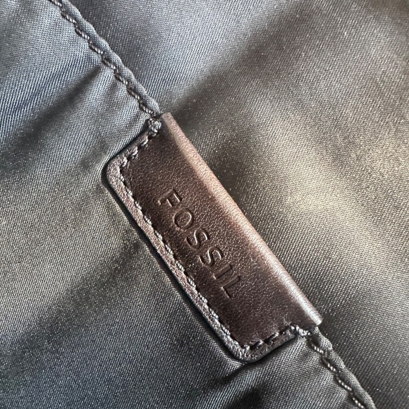 Fosill Haskel Messenger Bag with Buttery Distressed Leather Flap - Picture 2 of 4